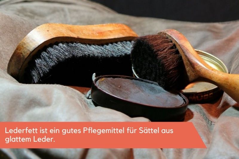 Lederfett ist ein gutes Pflegemittel für baumlose Sättel