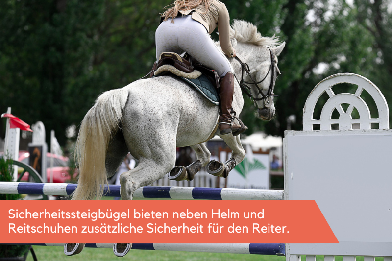 Sicherheitssteigbügel Springreiten