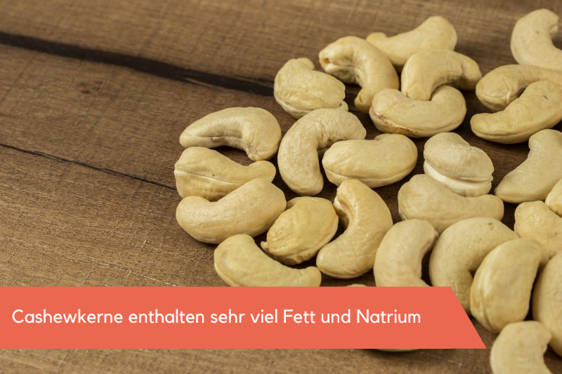 viele Cashewkerne enthalten viele Inhaltsstoffe